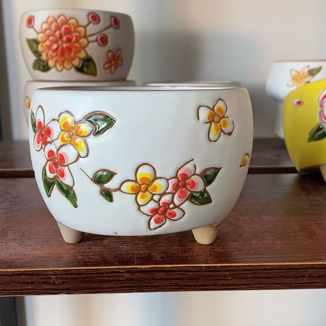 红陶韩式多肉植物花盆