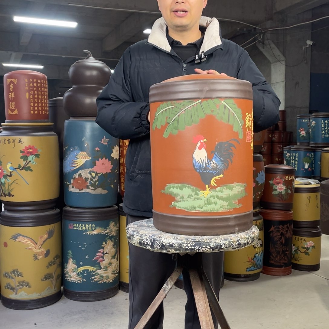 宜兴原矿紫砂茶叶罐