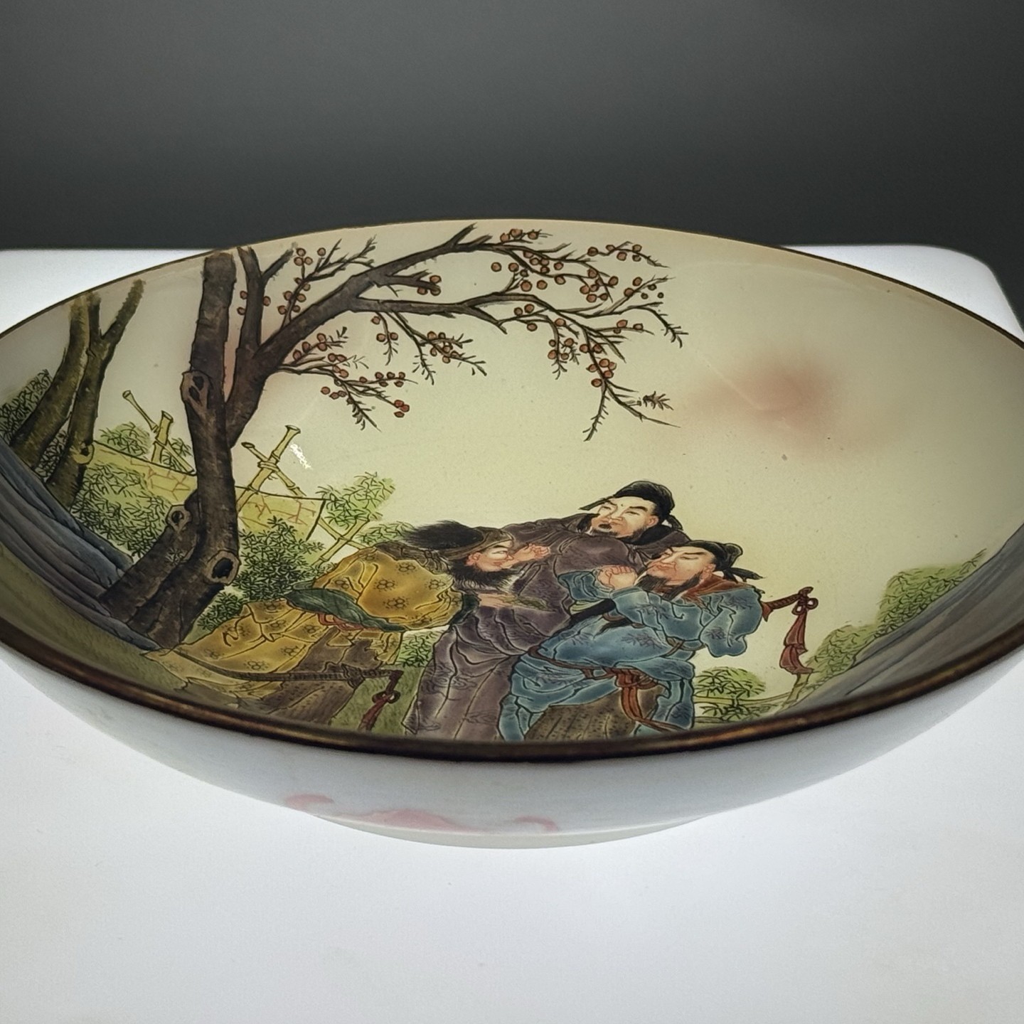 精品人物故事琉璃赏盘