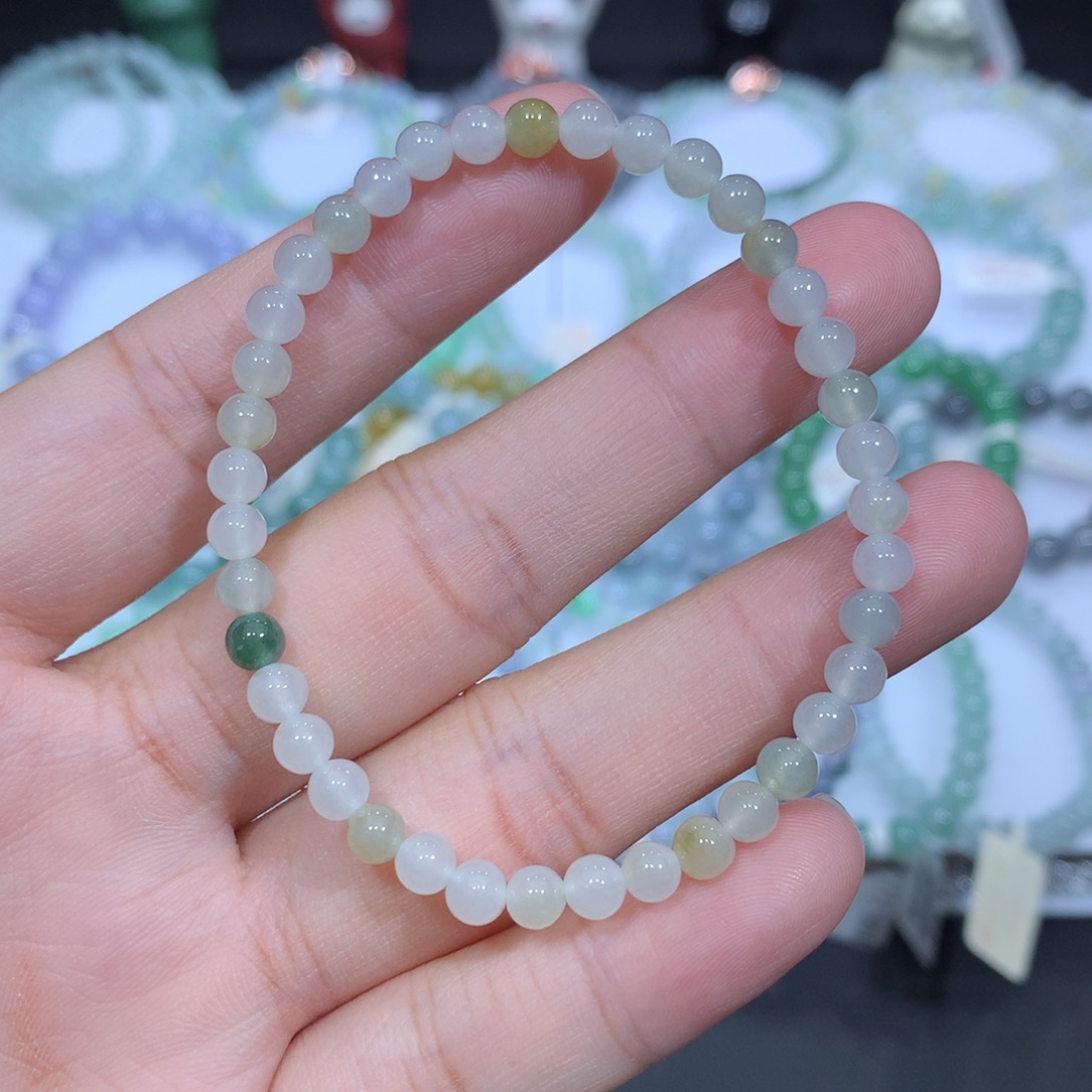翡翠未镶嵌手串天然