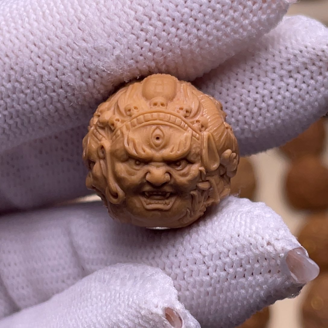 猴头核桃吊坠大威德金刚18+