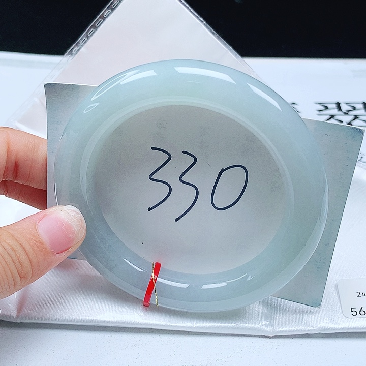 翡翠手镯未镶嵌56+圆条
