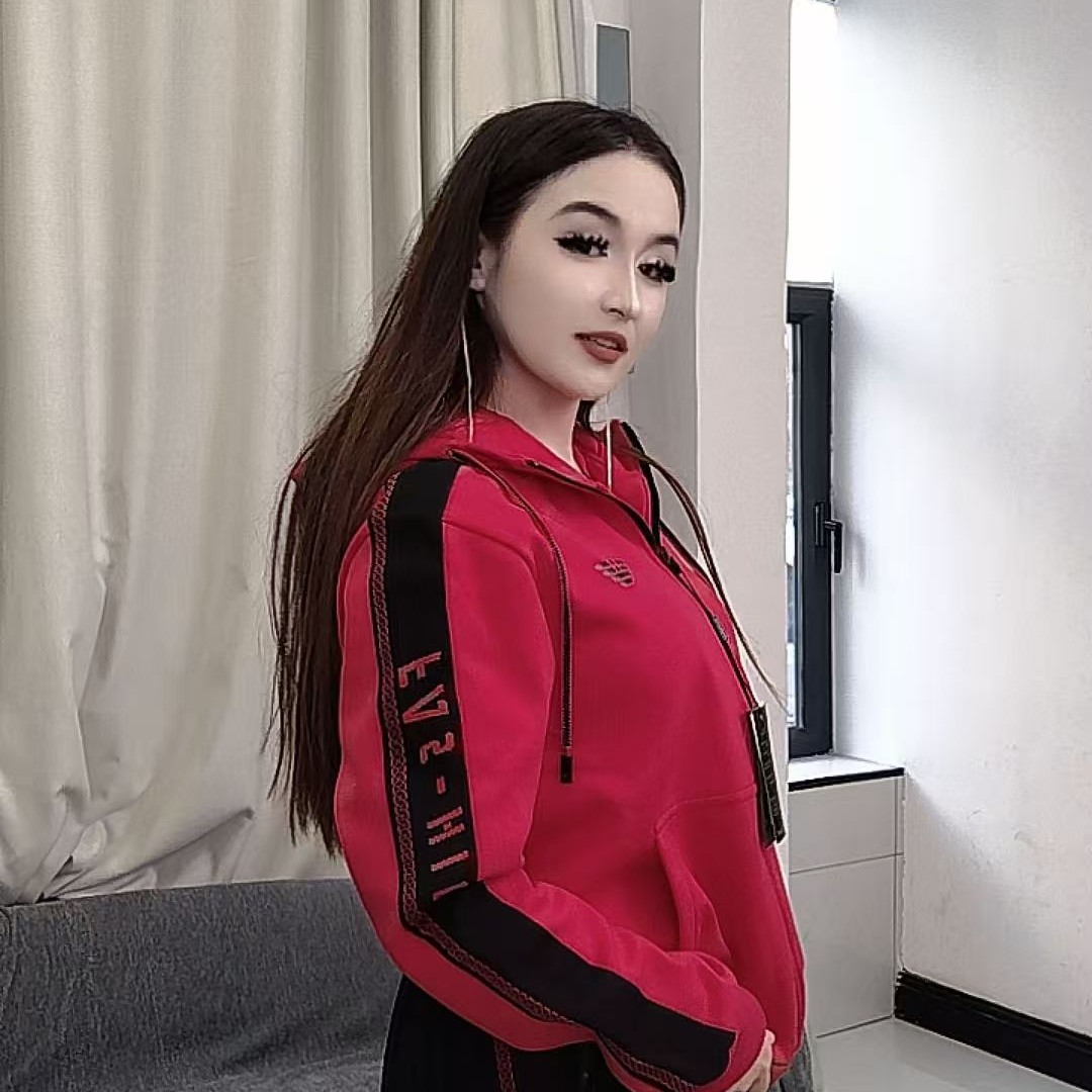 好看百搭女款长袖休闲春秋加绒运动套装