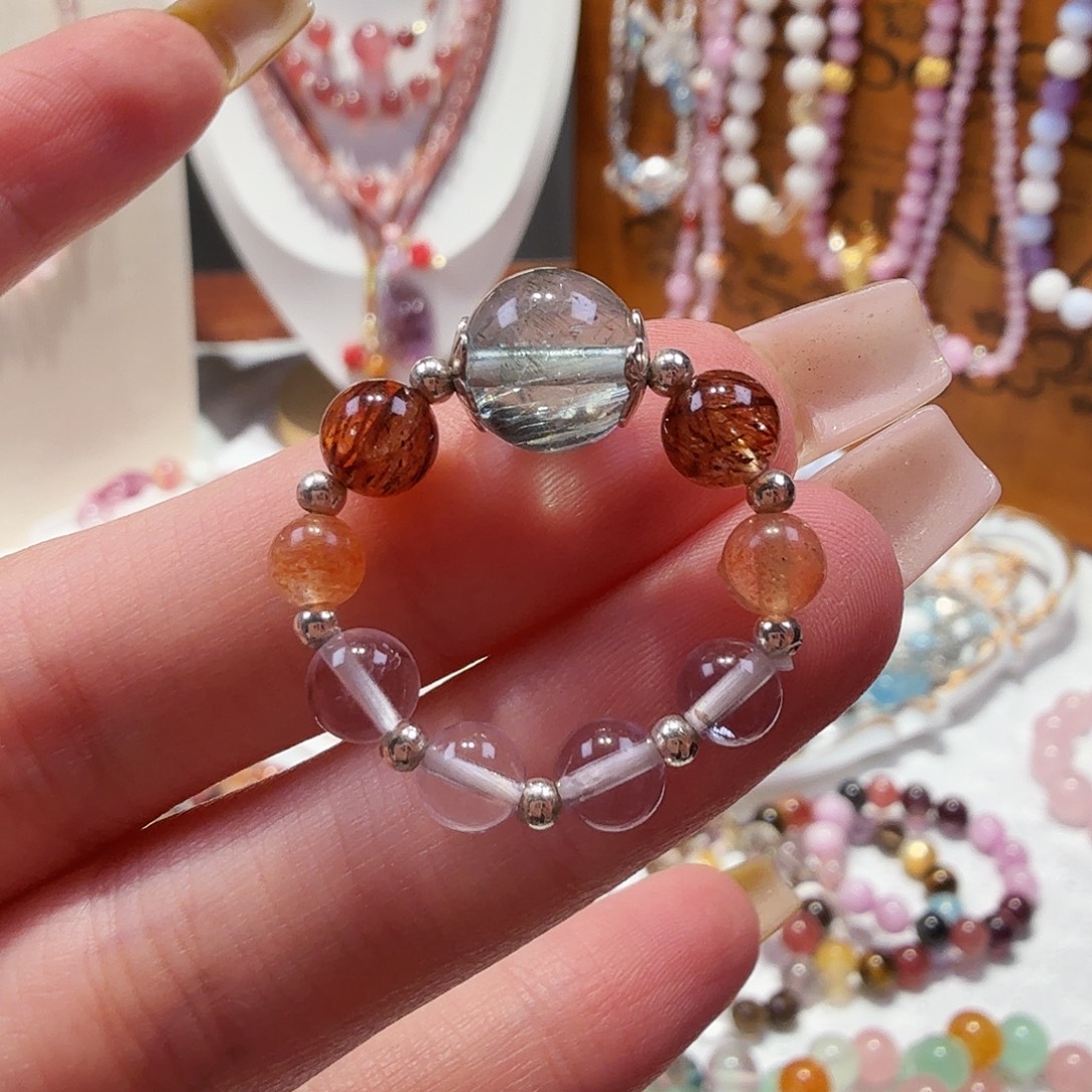 银S925镶嵌水晶手链