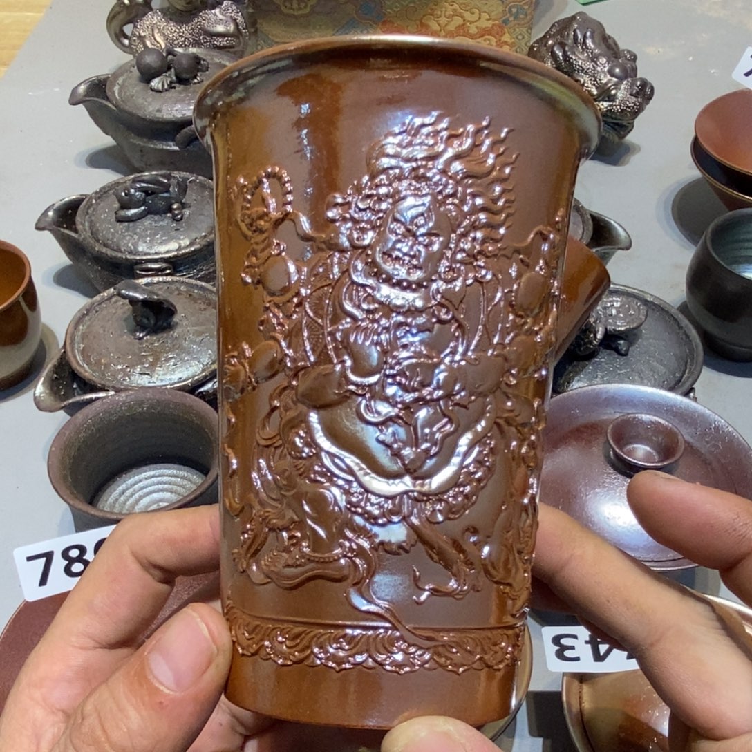 柴烧茶具陶瓷杯子