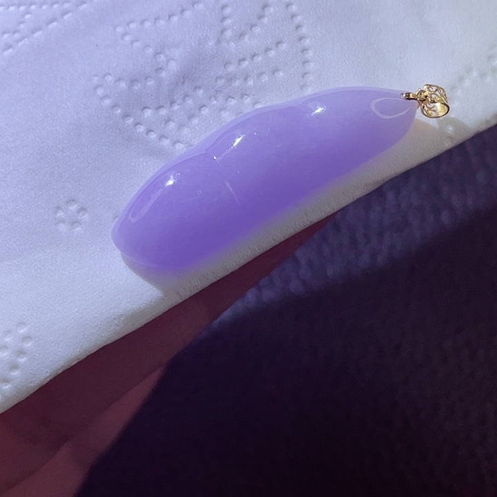 颈饰18K金镶嵌翡翠翡翠