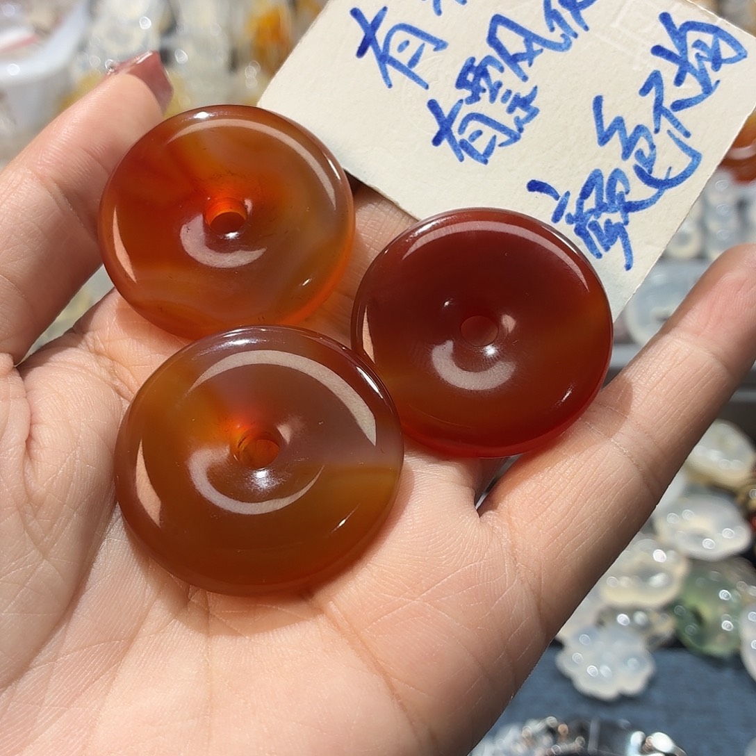 玛瑙/玉髓未镶嵌吊坠(不含链)