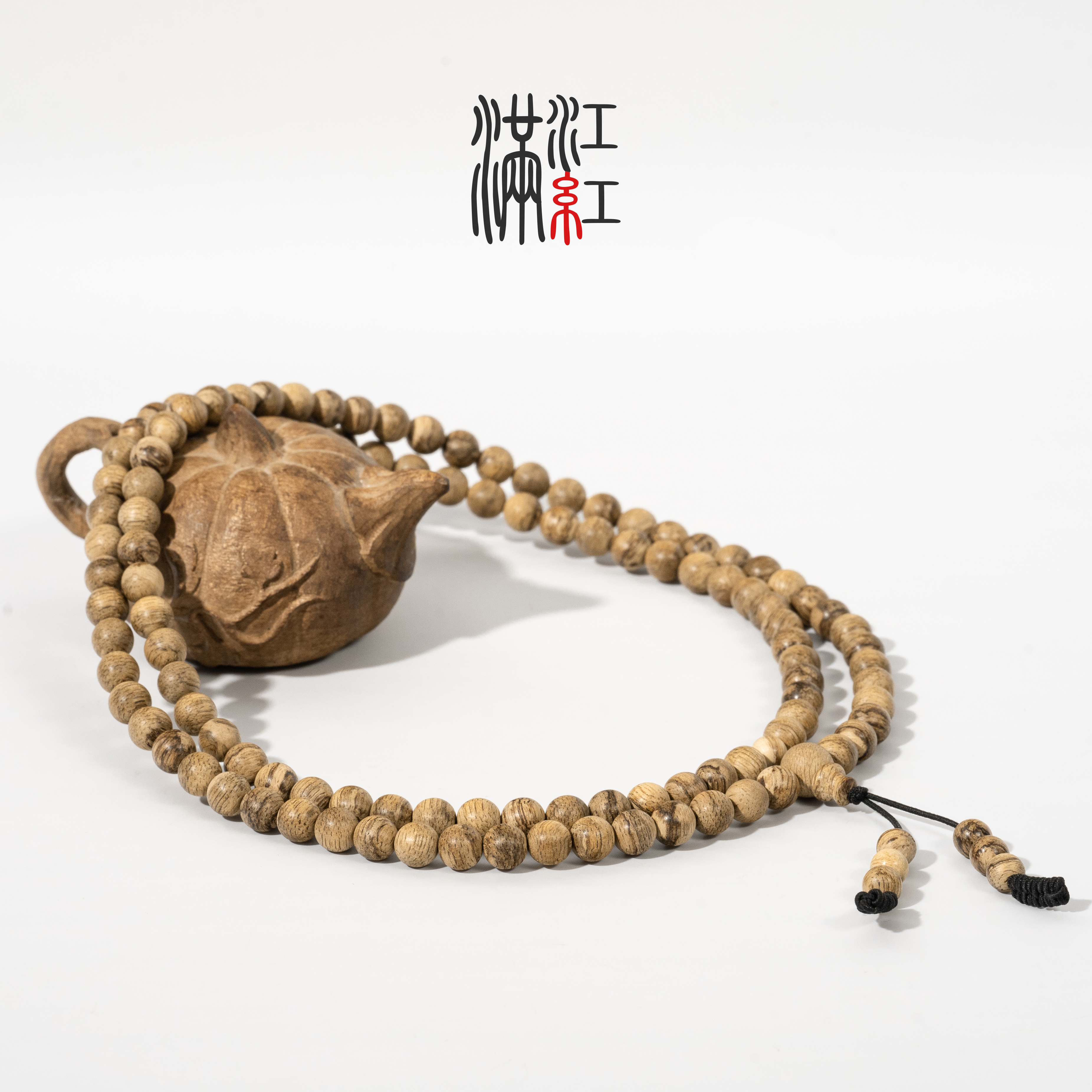 满江红 沉香手串越南芽庄沉香/圆珠0.7长串/15g/天然沉香TC10