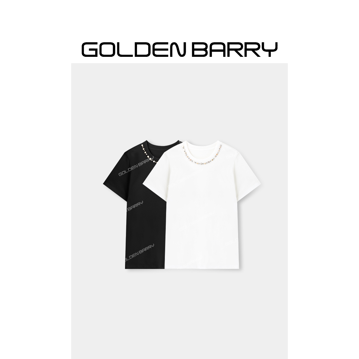 GOLDENBARRY|201028“青岛海韵”通勤随性贝壳上衣T恤