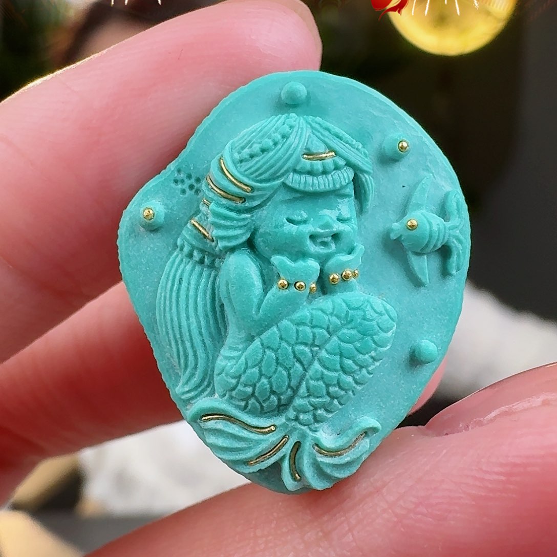 绿松石珠宝奇石未镶嵌