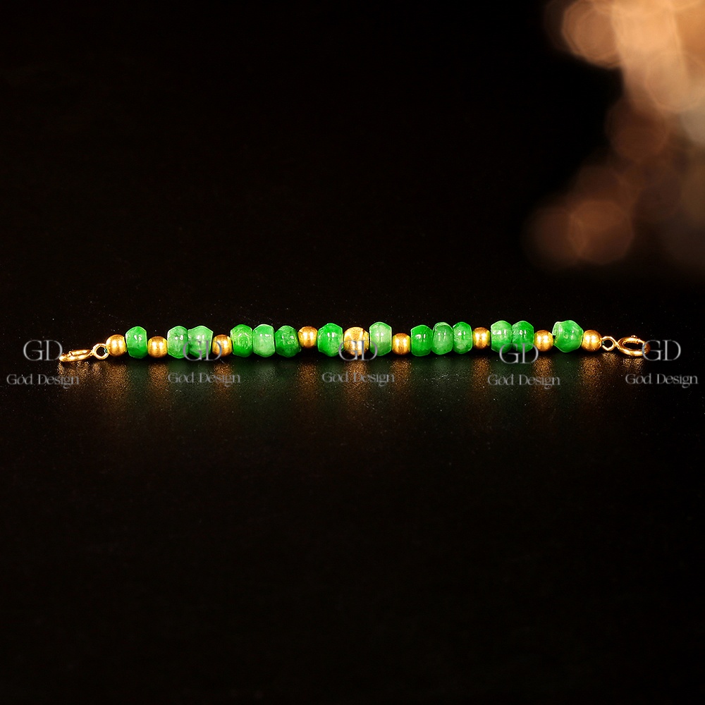 【巧儿专属】18k金翡翠万能扣百搭7.5-8CM延长链 轻奢时尚百搭