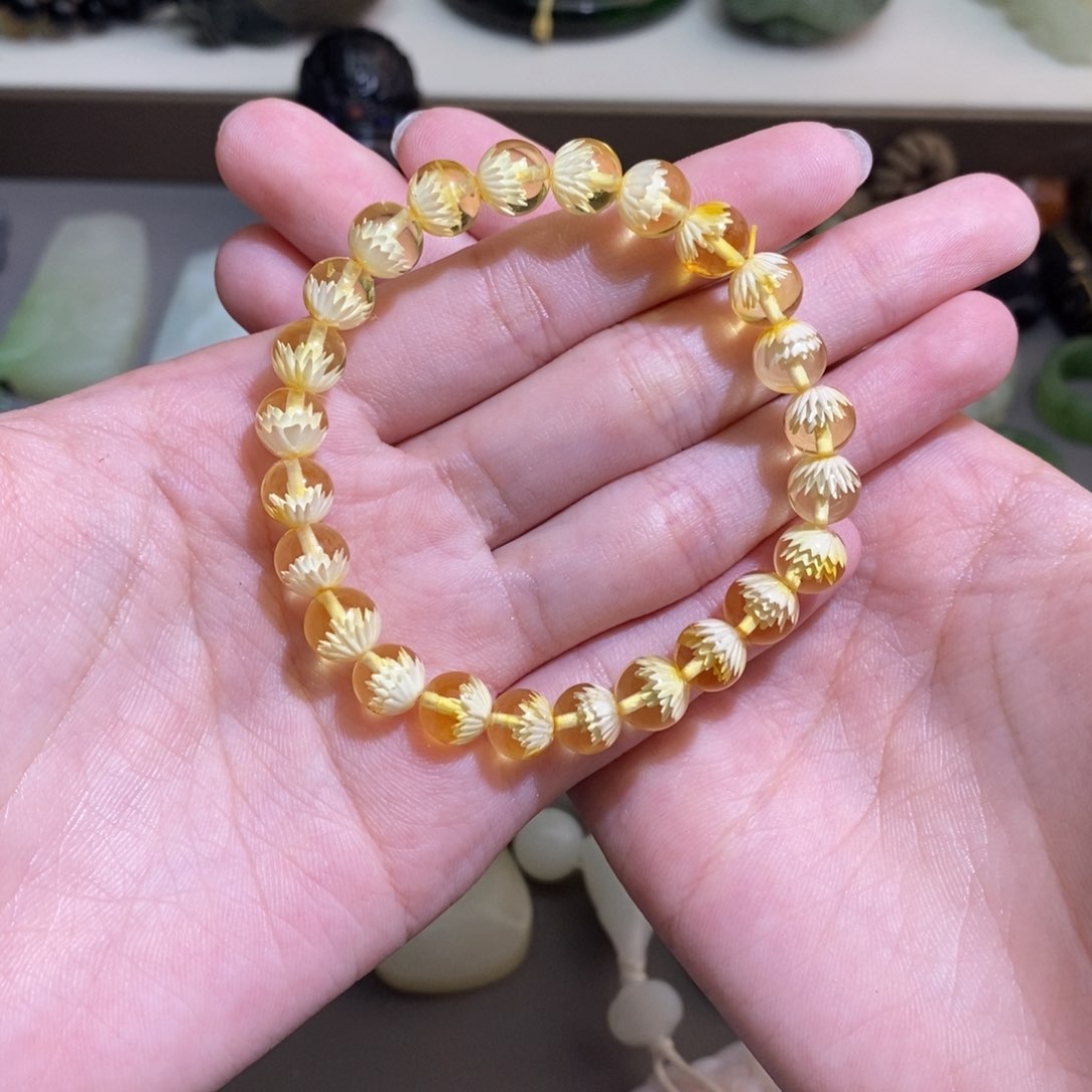 未镶嵌蜜蜡手链蜜蜡手串