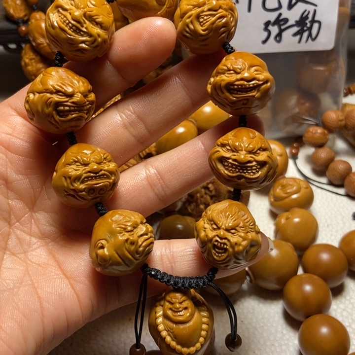 【闪购商品】橄榄核手串/手链大**利恶僧微上色