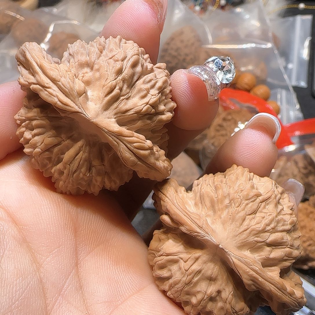 文玩核桃吊坠45老北京宽边全