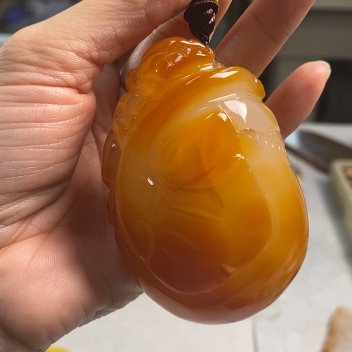 玛瑙/玉髓吊坠(不含链)未镶嵌