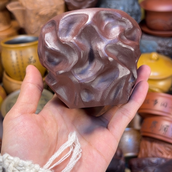 紫砂茶杯宜兴紫砂杯人