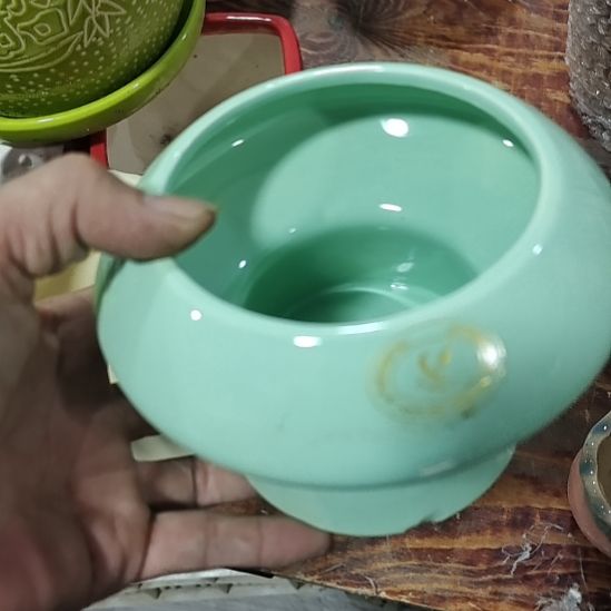 微瑕陶瓷花盆满12包邮