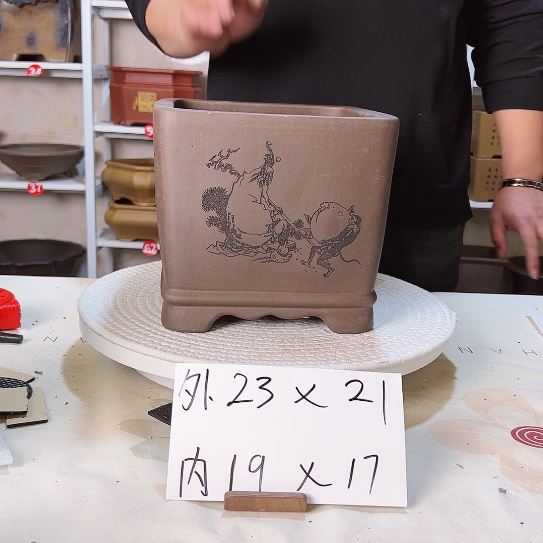 紫砂花盆紫砂花盆