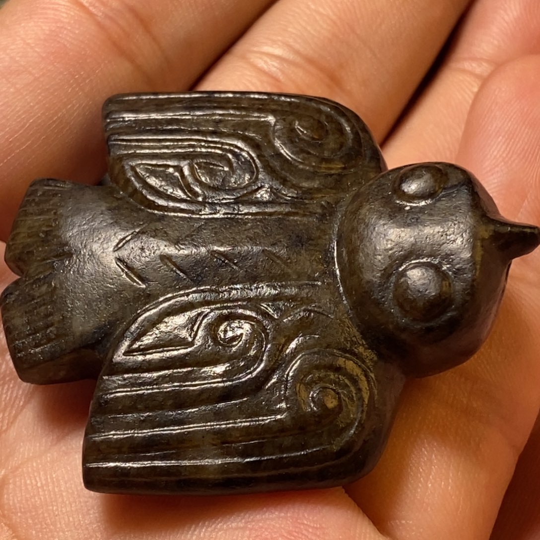 和田玉未镶嵌颈饰千***鹰