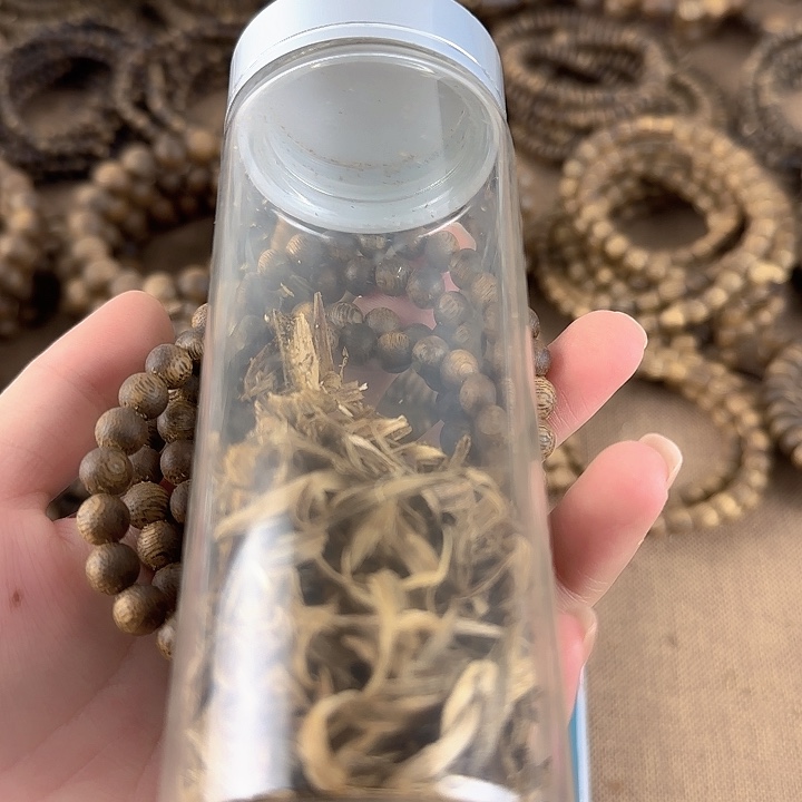 沉香碎屑沉香奇楠沉香沉浮陆河07圆珠21g多圈多样性发一