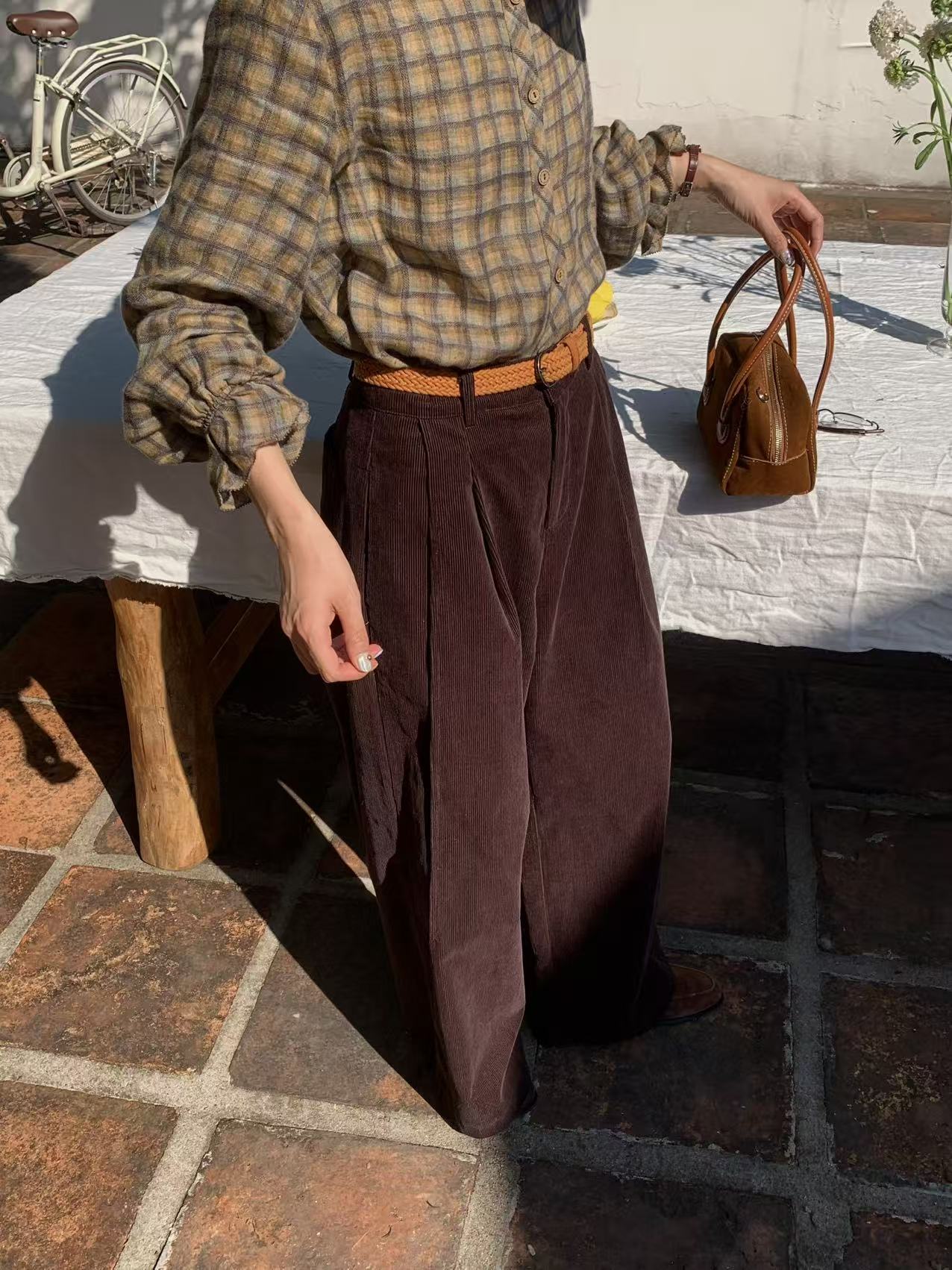 秋屿moment 百搭休闲通勤阔腿休闲裤（建议套洗衣袋 轻柔模式哦）