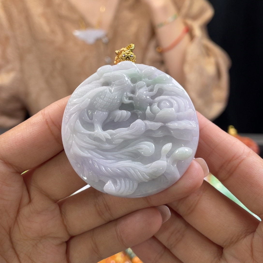 翡翠颈饰未镶嵌代编织