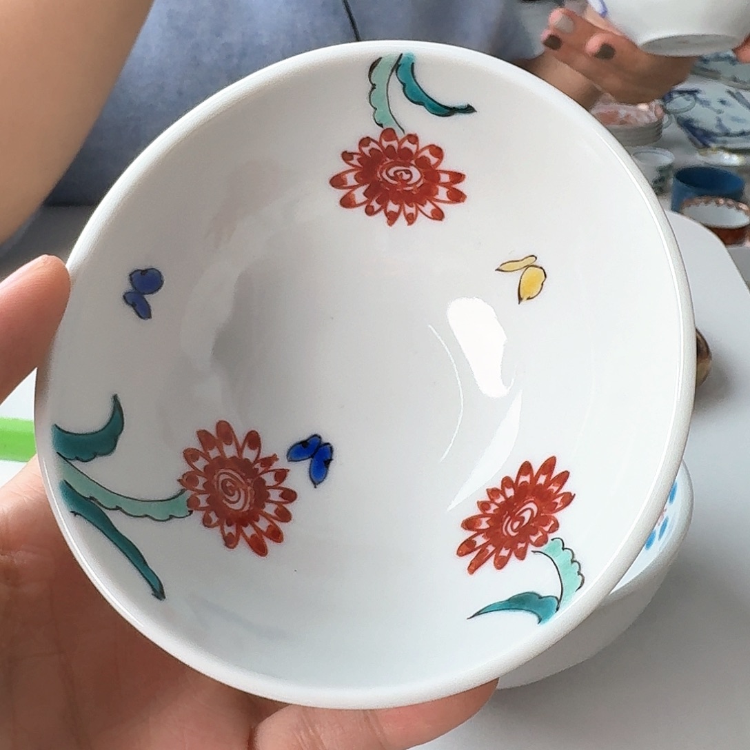 瓷片九谷烧作家山进泰10.5厘米椭圆钵