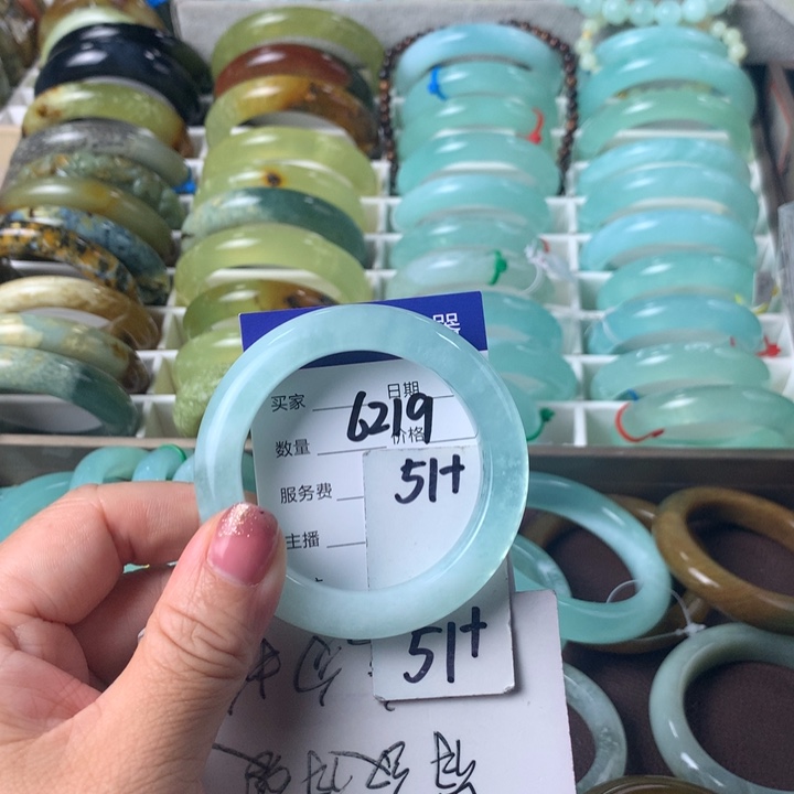 蛇纹石玉未镶嵌手镯6219