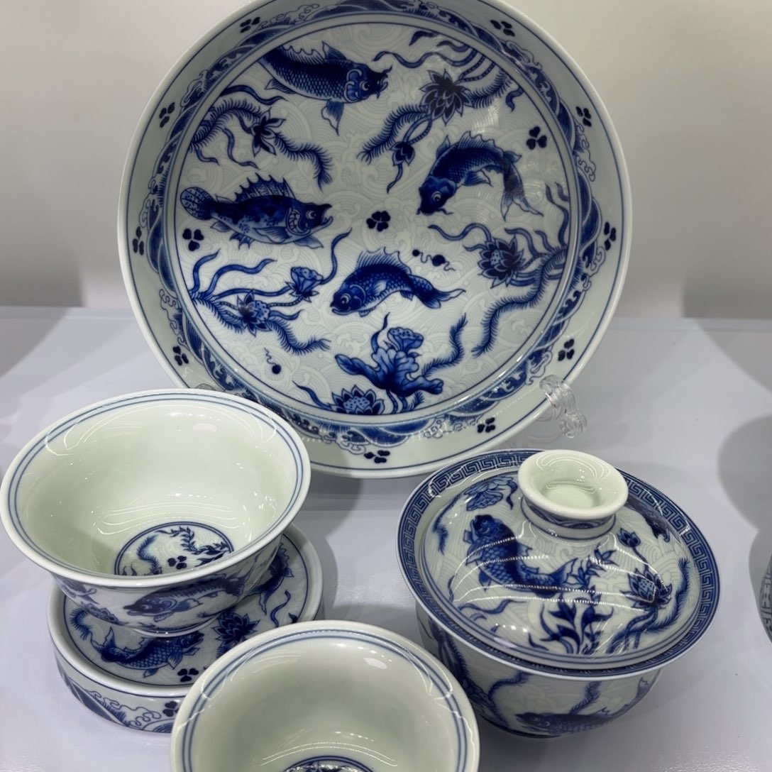 旅***途景德镇陶瓷五件套