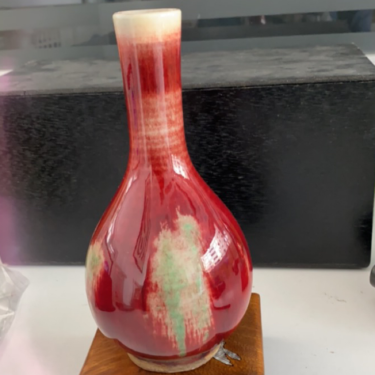 陶瓷，花瓶，玉净瓶，高17。