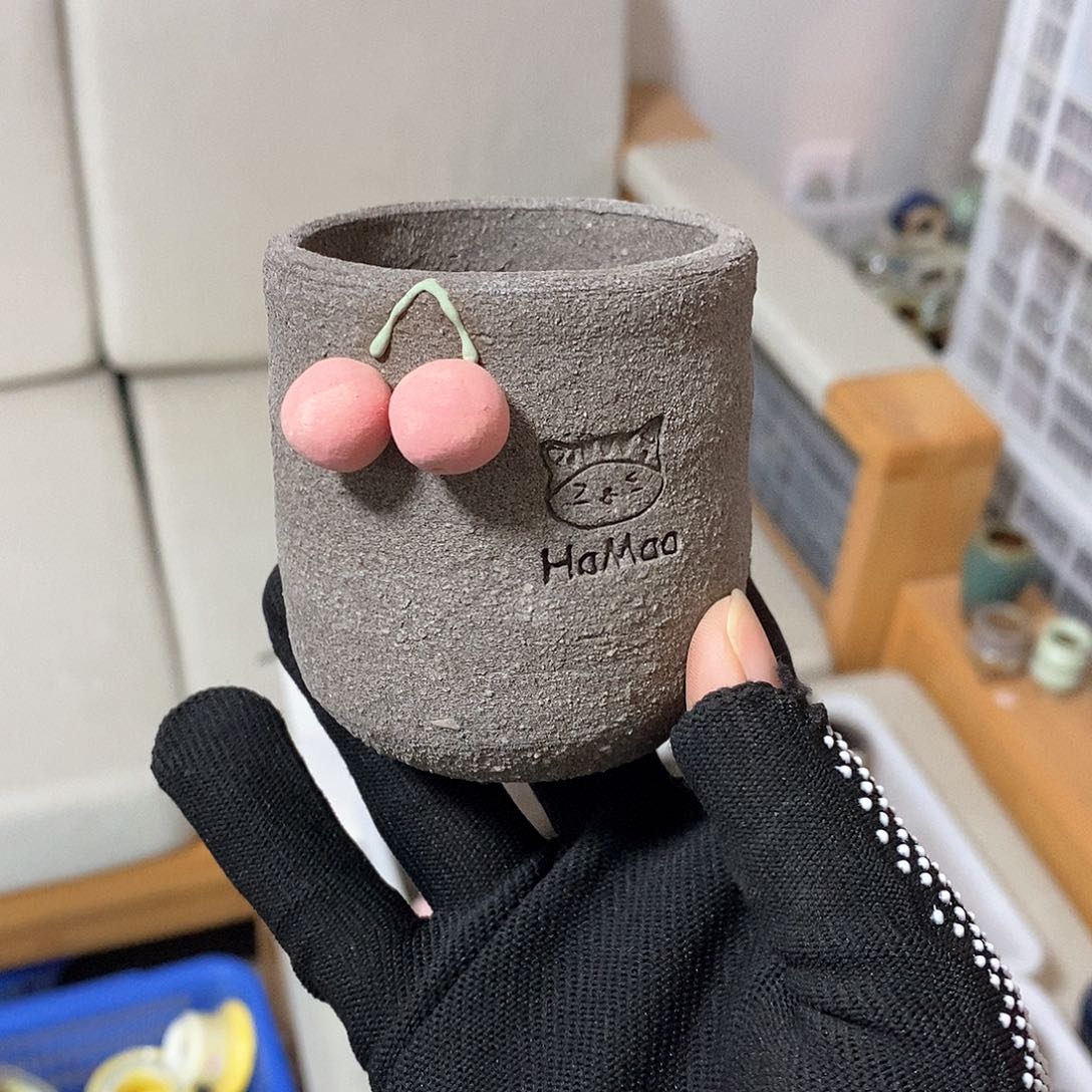 红陶处理的，处理