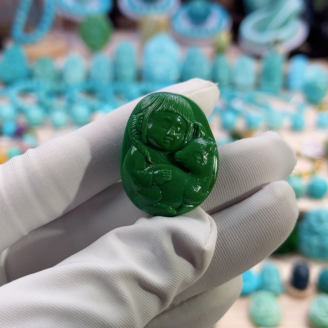 绿松石珠宝奇石未镶嵌