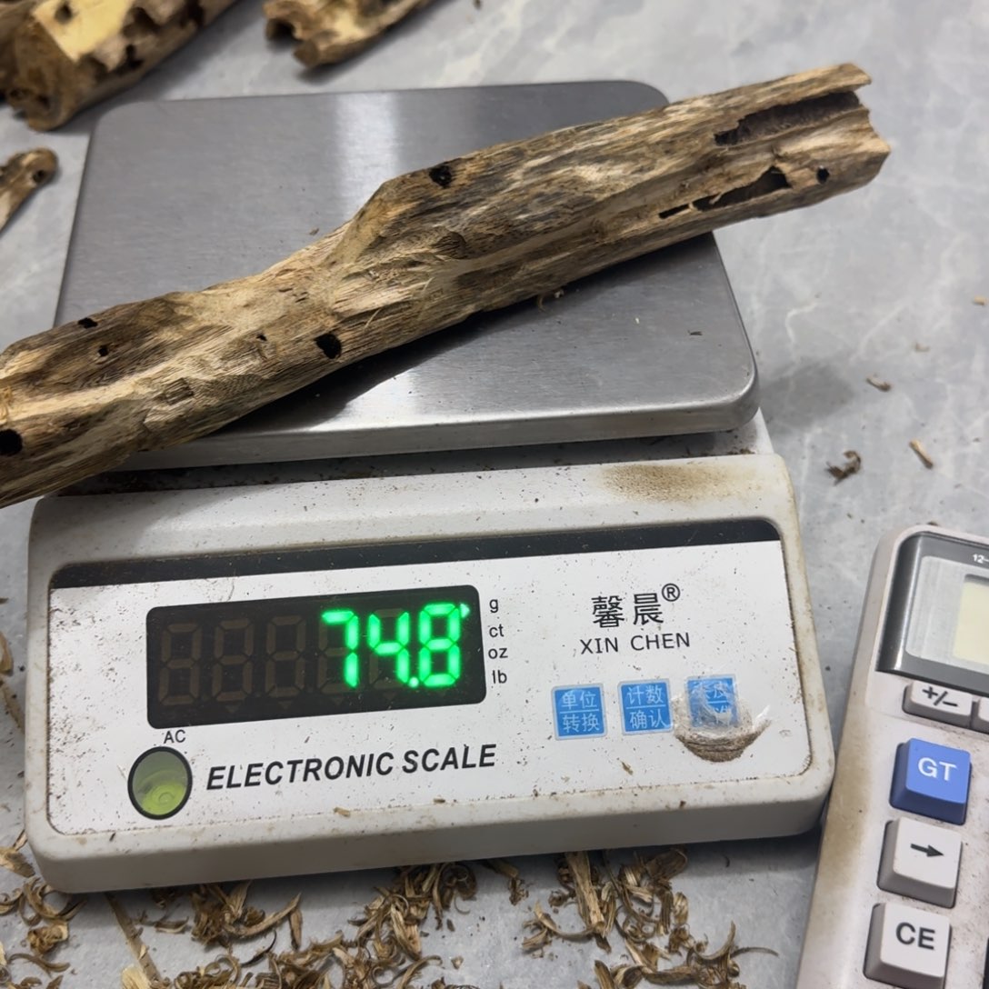 沉香碎屑沉香绿绮楠沉香74克