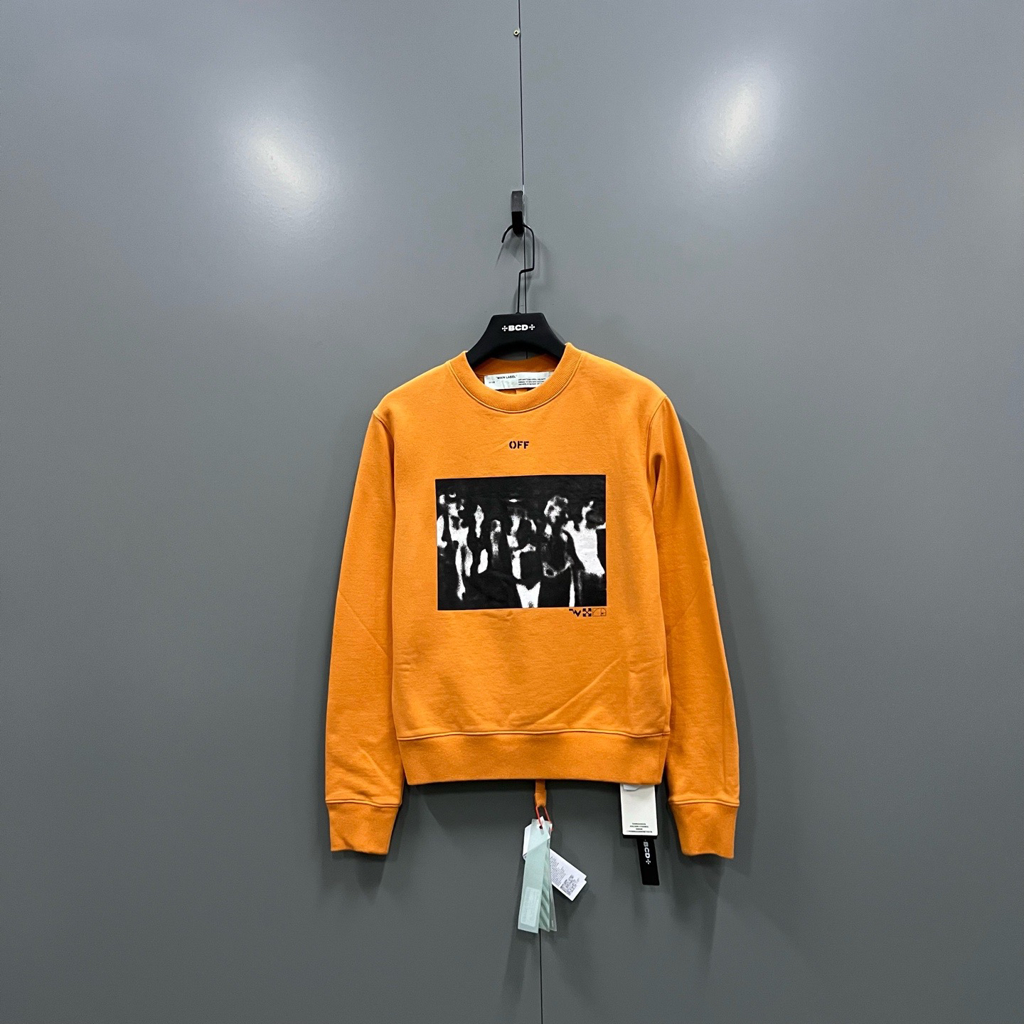 未使用 OFF-WHITE (ll) ow 喷漆印花圆领卫衣 XS M码/015732