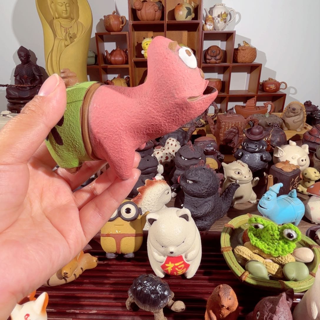 紫砂茶壶叻*纯手工制作出新鲜