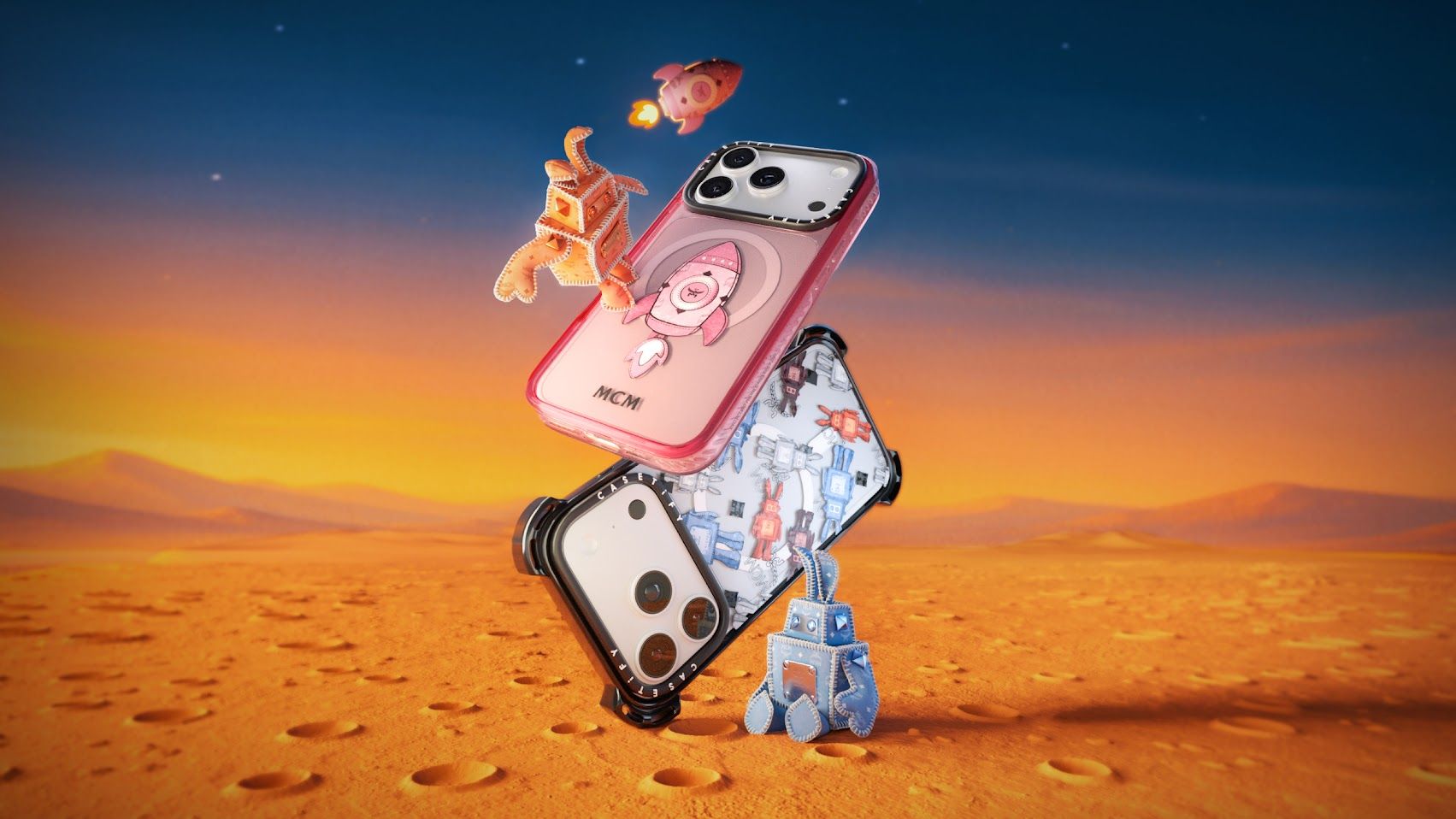 MCM x CASETiFY联名系列 适用于iPhone 17ProMax防摔磁吸款手机壳