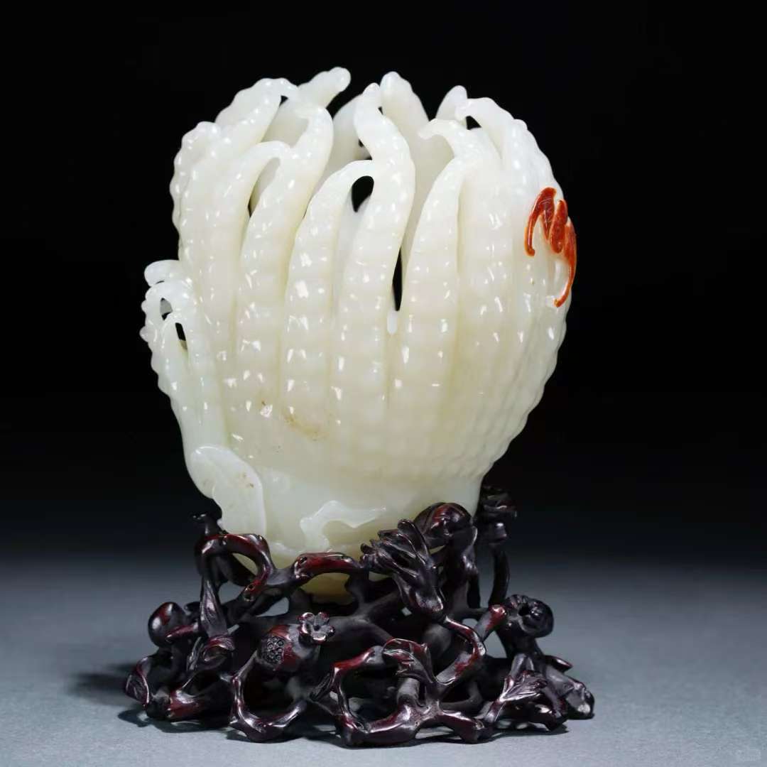 【澜玉珍藏】新疆和田玉多福多寿摆件