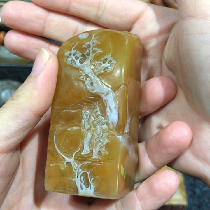 寿山石印石阿***！阿弥陀佛老师的第一个小的