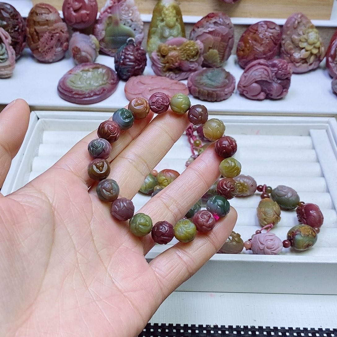 玛瑙/玉髓盐源玛瑙手串未镶嵌