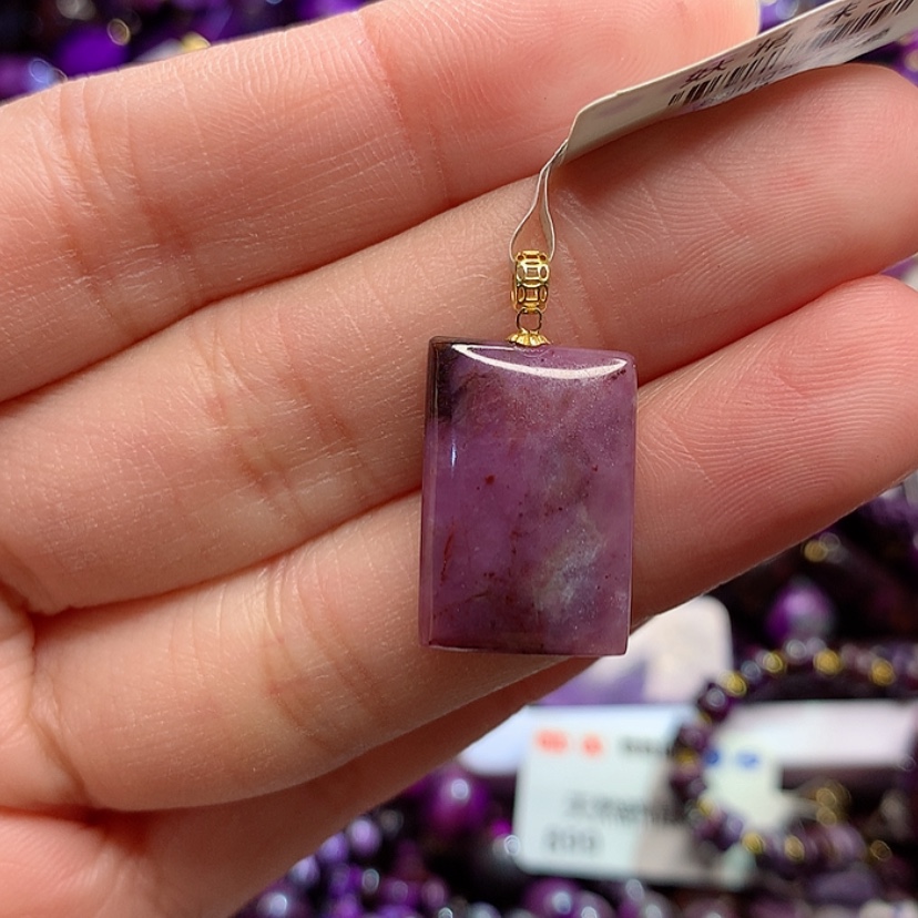 【闪购商品】苏纪石（舒俱来）吊坠18K金镶嵌