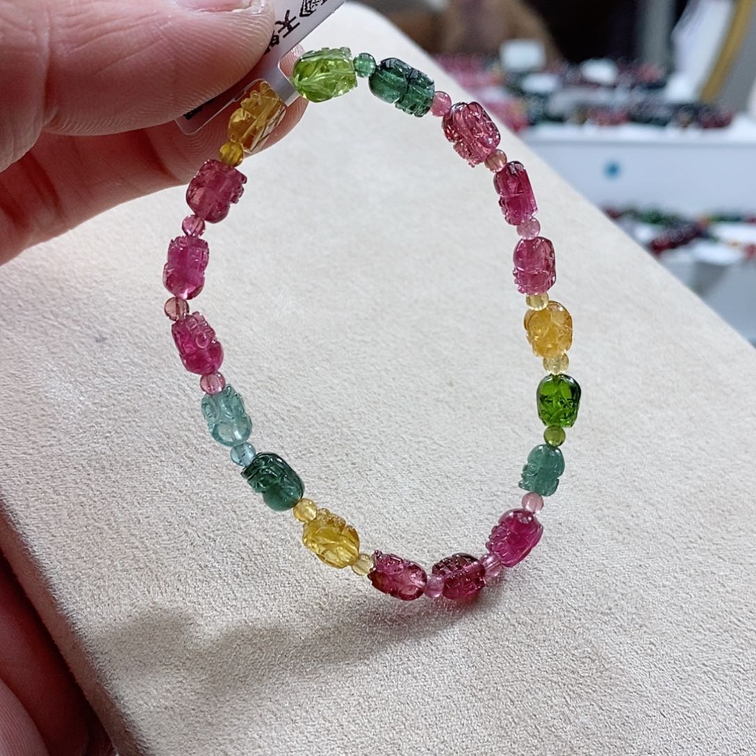 碧玺手链未镶嵌手链