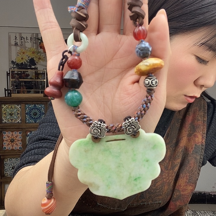 翡翠项链未镶嵌项链