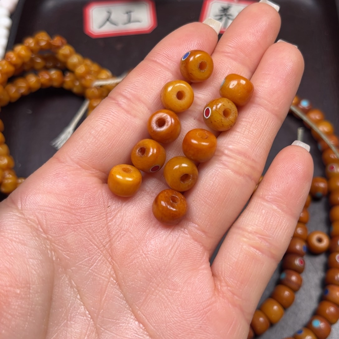 手串/手链驼骨编号107发10颗尺寸0,9