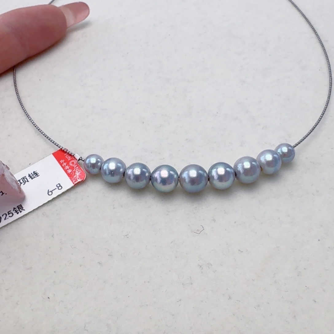海水珍珠颈饰银S925镶嵌@@yx334