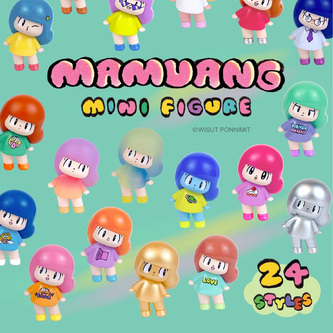 满满【拆盒】MAMUANG芒果妹妹芒姆安系列萌粒（许愿）潮玩盲盒代拆