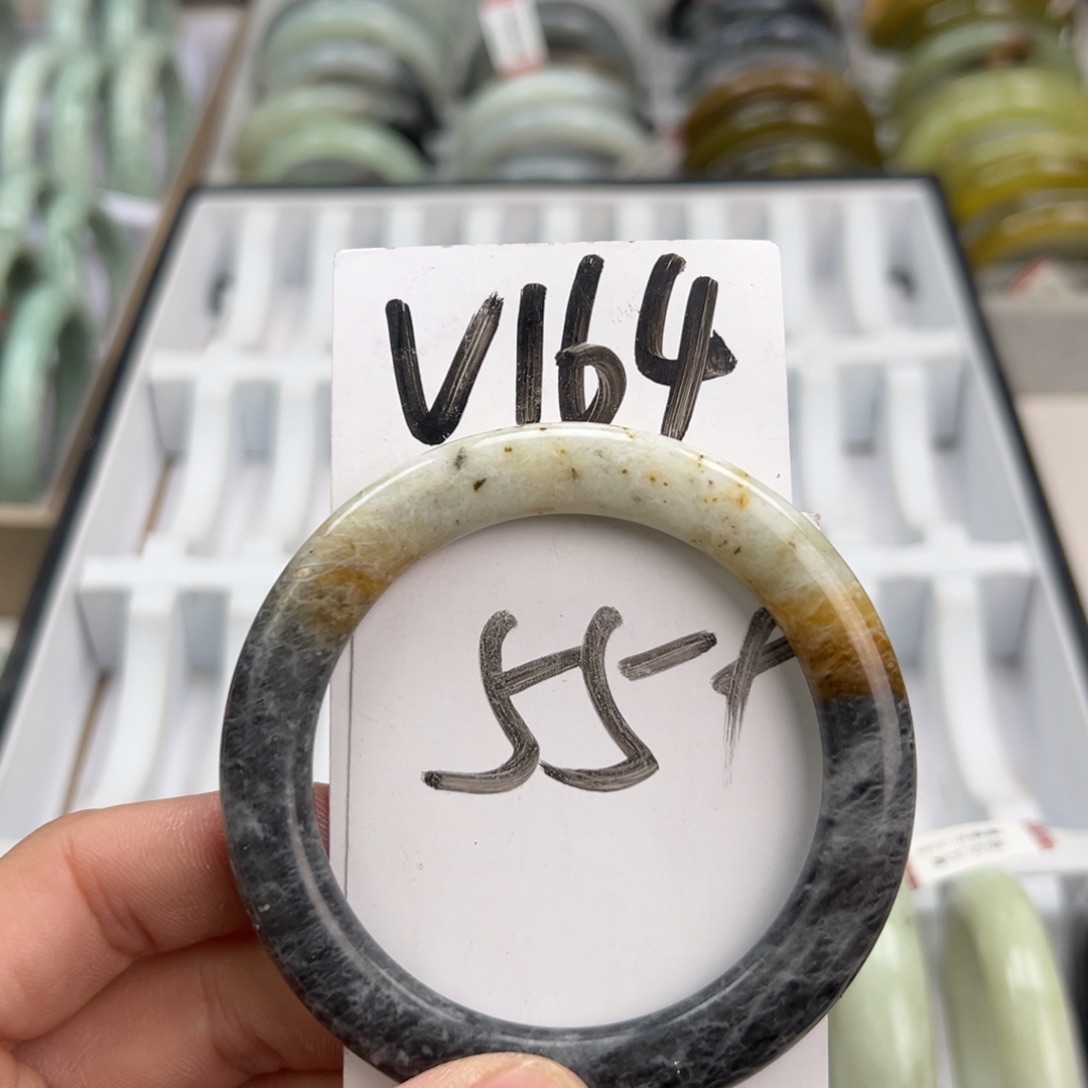 岫玉手镯未镶嵌天然岫玉微瑕