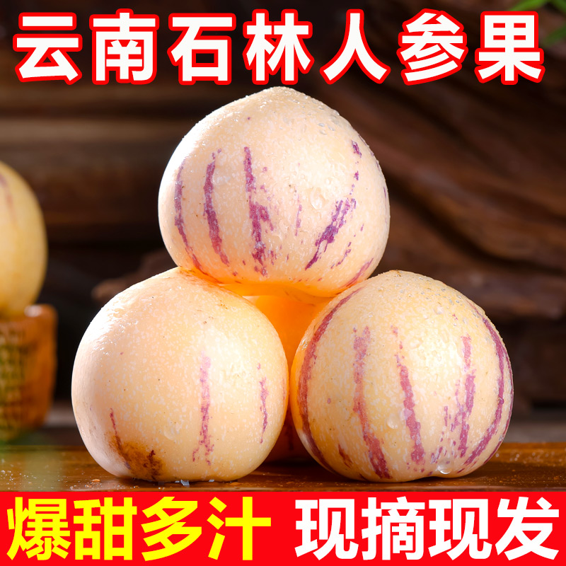 云南石林人参果 圆果黄心水果新鲜大果正宗人叁果黄肉人生果大号