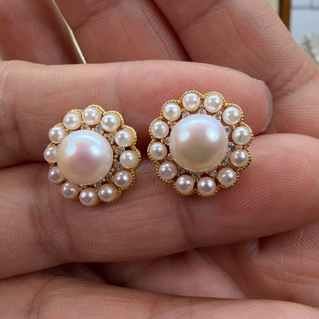 耳饰未镶嵌淡水珍珠