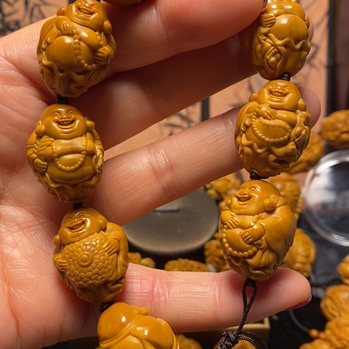 橄榄核手串/手链八宝弥勒