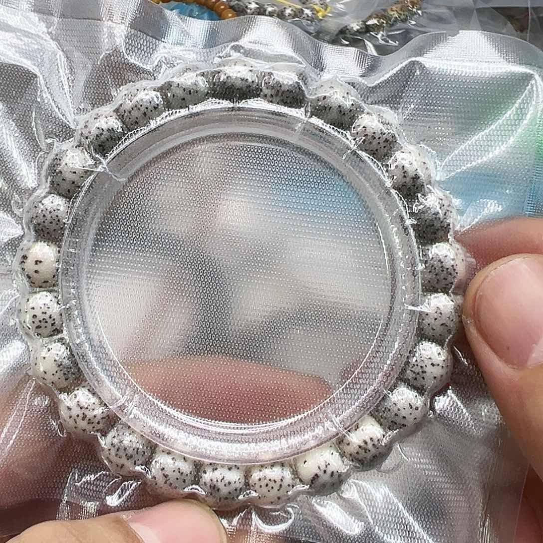 星月菩提手串93灭火月留白糯冰石玉星月菩提98